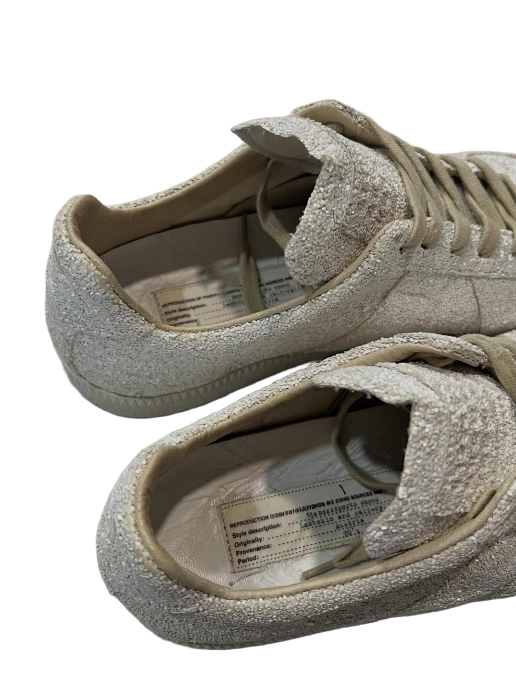 MAISON MARGIELA GAT LOW “WHITE GLITTER” ✨