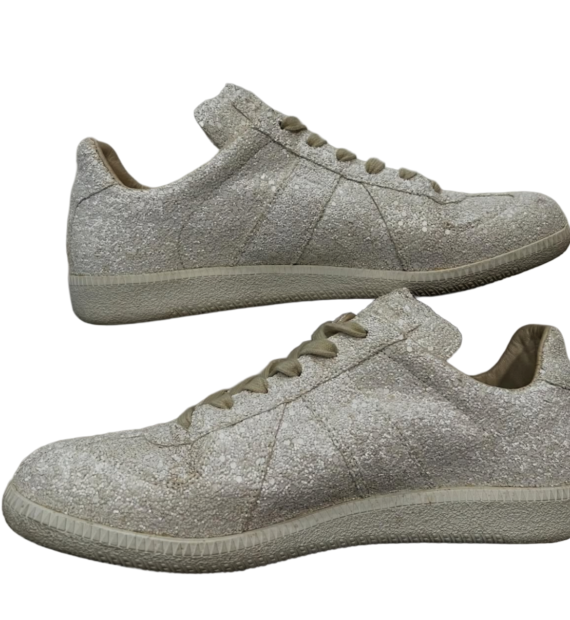 MAISON MARGIELA GAT LOW “WHITE GLITTER” ✨