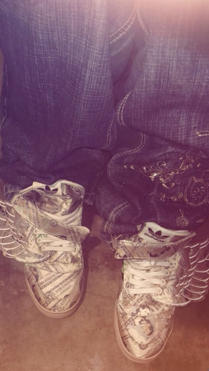 Adidas x Jeremy Scott Strapped High Top Money