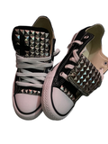 Studded Crossed Converses